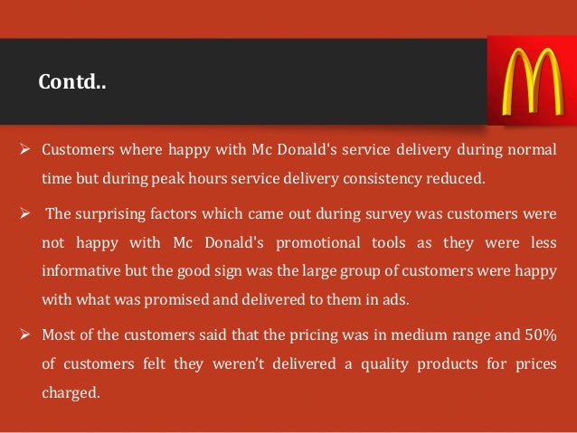 servqual model of mcdonalds service quality dimensions of mcdonalds